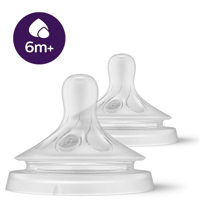 Avent Natural Response Nipple Flow 6 (6M+) - 2 Pack