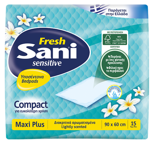  Sani Sensitive BED PADS , Adult bed pads , roll pads , bed roll , 60×90 , 15 pieces , 15 bed pads , diapers / مفرش سرير ساني لكبار السن , ساني بادز سرير لكبار السن , حفاضات ساني لكبار السن , 60×90 , 15 قطعة , 15 مفرش , دايبرز