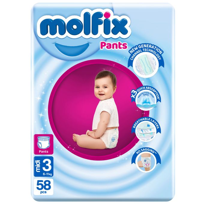 Molfix Pants Size 3 - 58 pieces