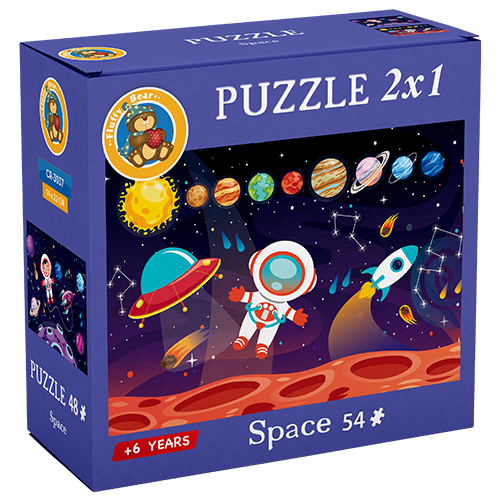 Fluffy Bear Space Puzzel