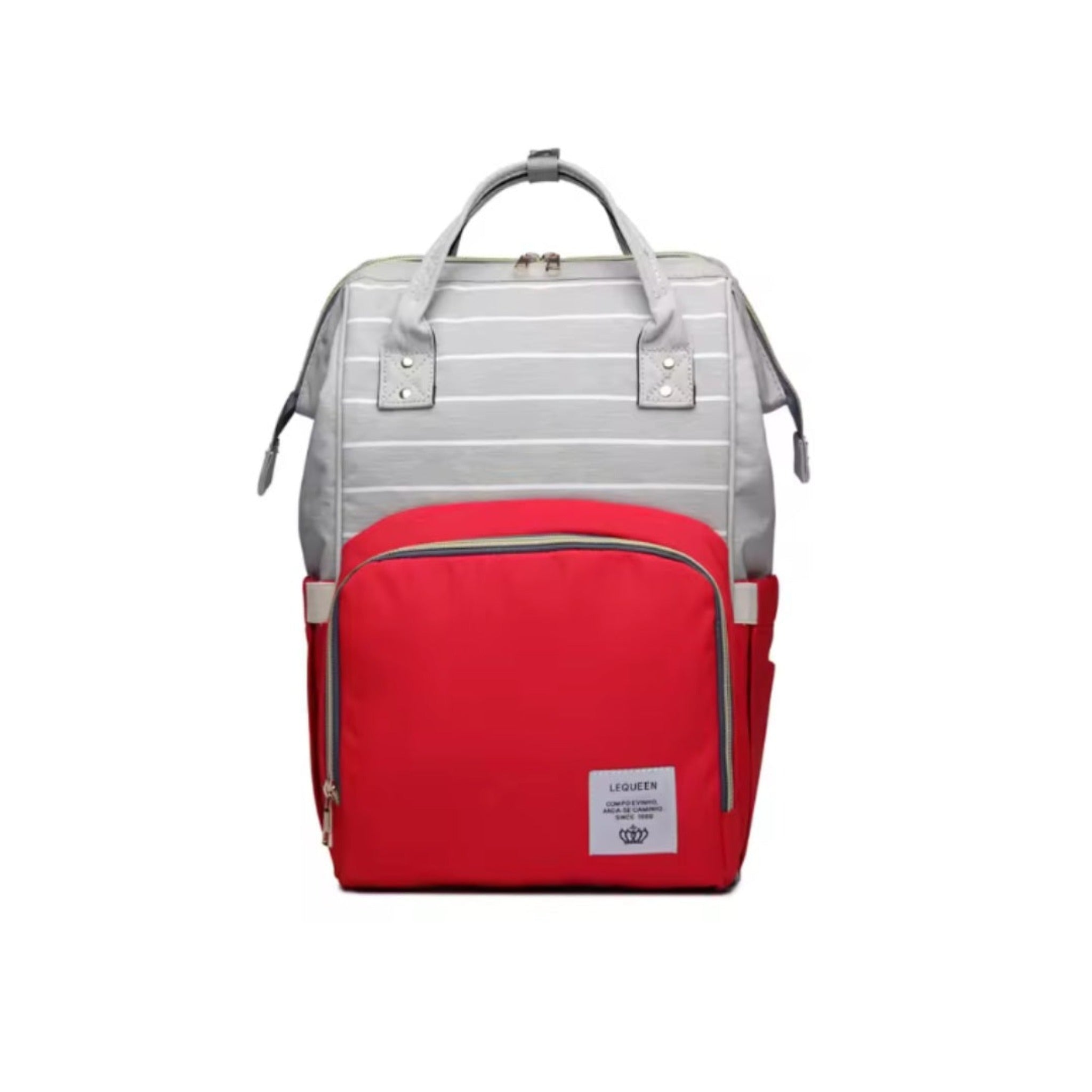 Le queen Smart Soft Original Diaper bag with USB (red) لي كوين حقيبة للحفاضات الاصلية الناعمة (احمر)