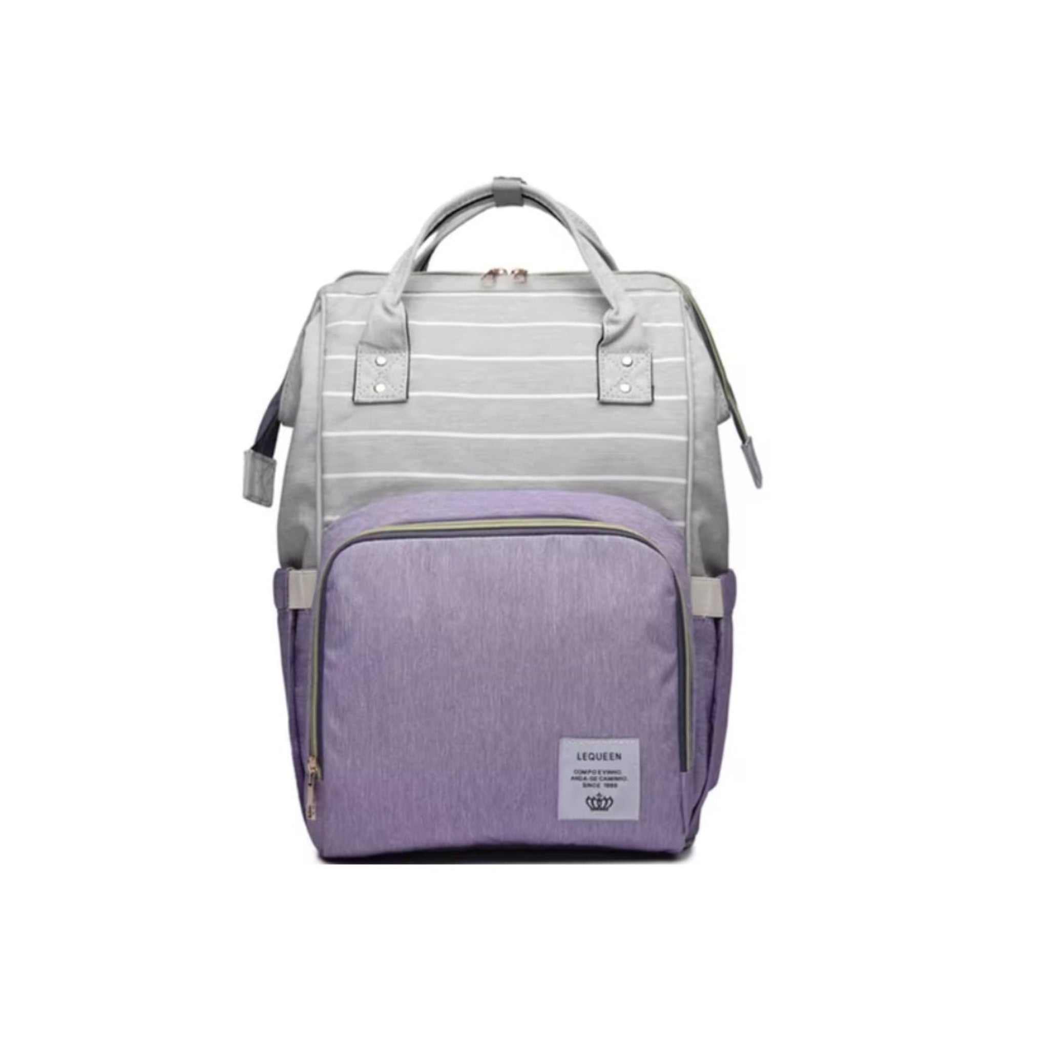 Le queen Smart Soft Original Diaper bag with USB (purple) لي كوين حقيبة للحفاضات الاصلية الناعمة (موف)