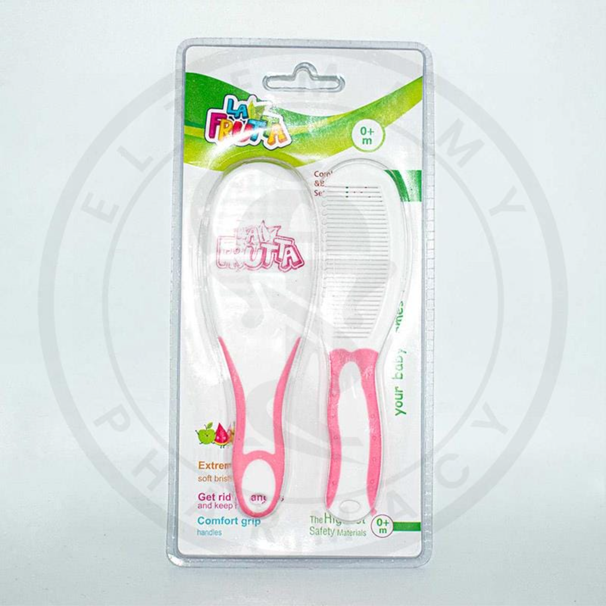 La Frutta Baby Comb and Brush Set طقم فرشاه و مشط للاطفال من لافروتا