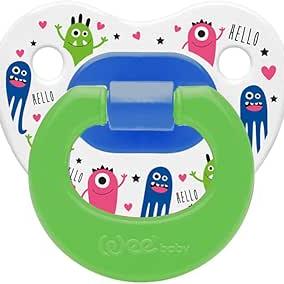 wee baby Orthodontic silicone soother سكاته سيليكون مشطوفة من وي بيبي