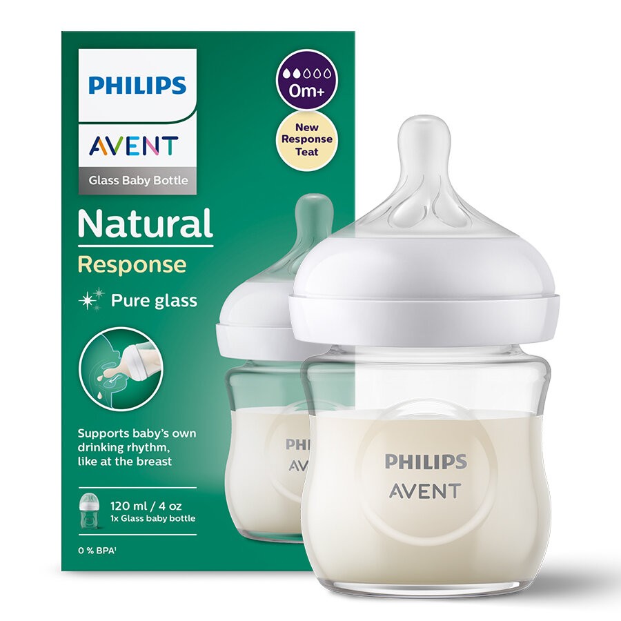 Avent Natural Response 120 ml Glass