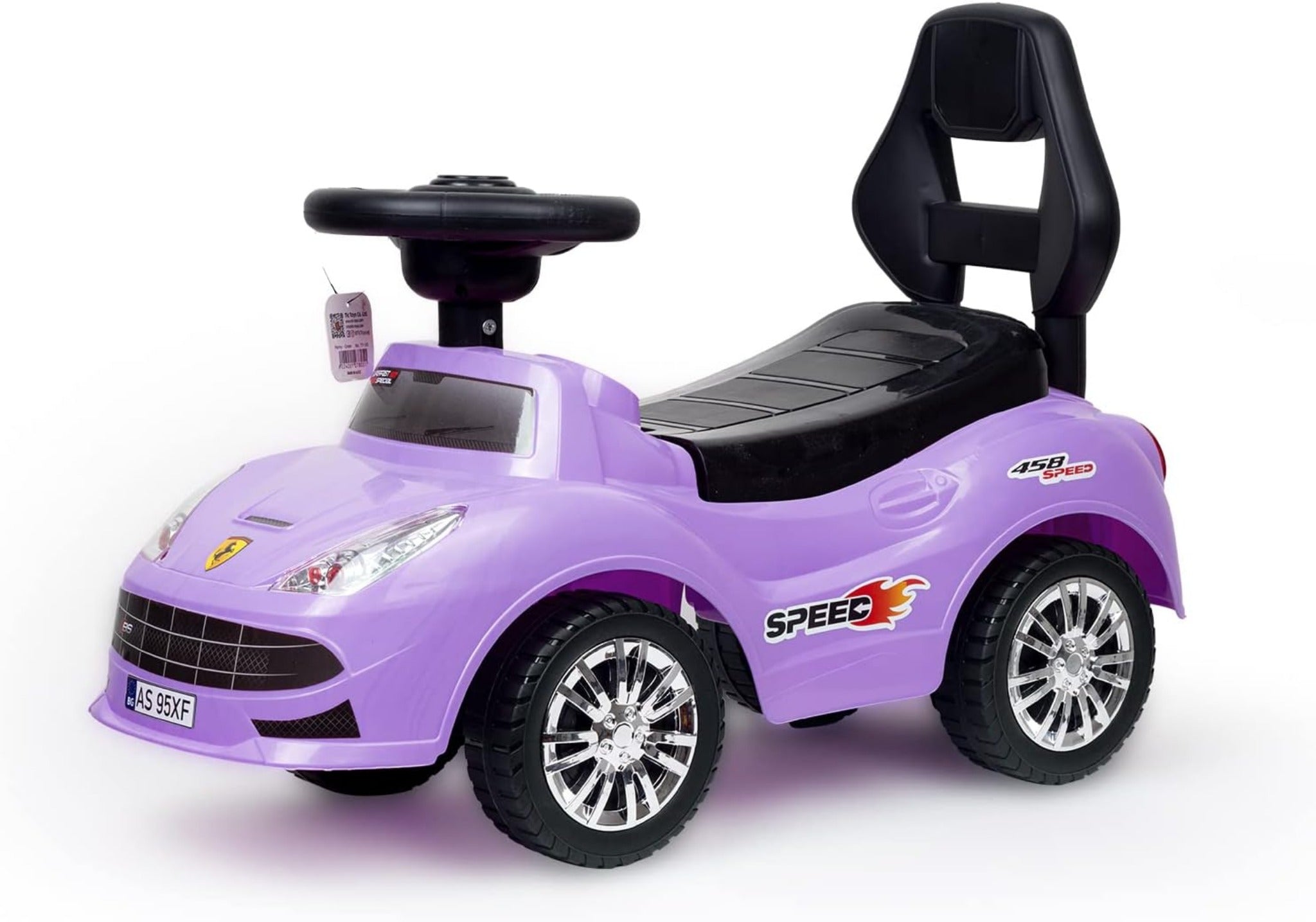 سيارة ركوب للأطفال من تيك تويز- عربية أطفال 2-5 سنوات ، أرجواني  Tic Toys - Kids Ride On Car (2-5 Years) - Purple