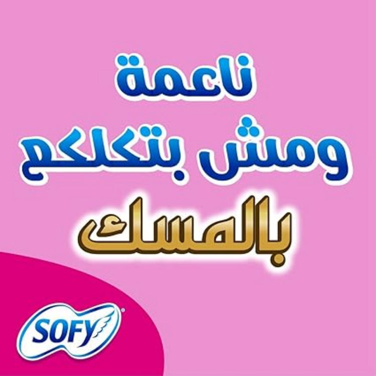 sofy feminine pads long 16 pieces فوط صحية يومية نسائية من سوفي طويله 16 قطعة