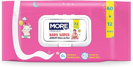 More Baby Wipes 72 pieces