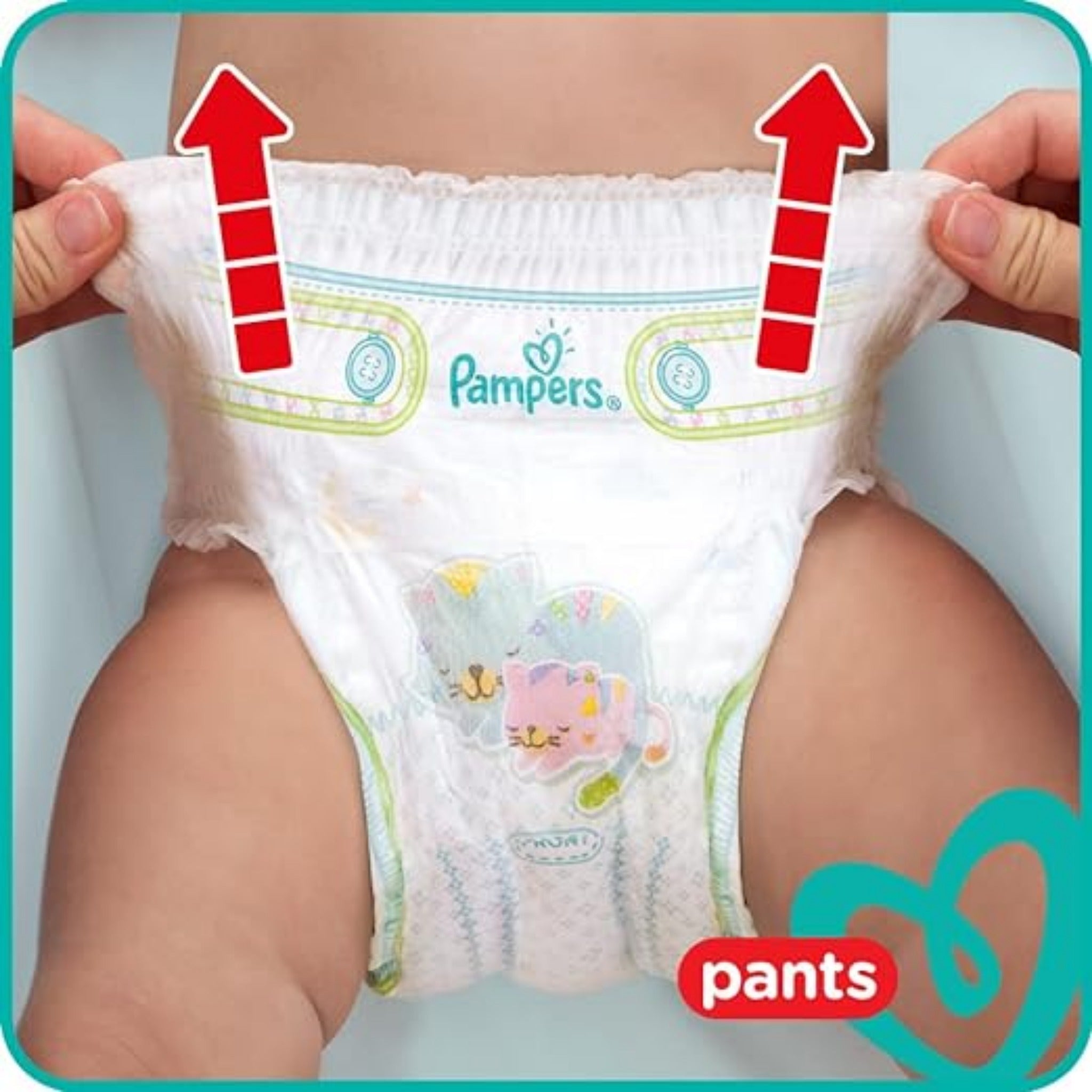 Pampers Baby Pants , Size 5 , 12-18 kg , 58 diaper / حفاضات بامبرز للاطفال كيلوت بانتس , مقاس 5 , 12-18 جم , 58 قطعة