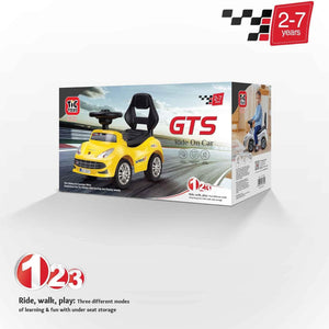 Generic Tic Toys - Kids Ride On Car (2-6 Years) - Yellow سيارة ركوب للاطفال من تيك تويز (2-6 سنوات) - لون اصفر