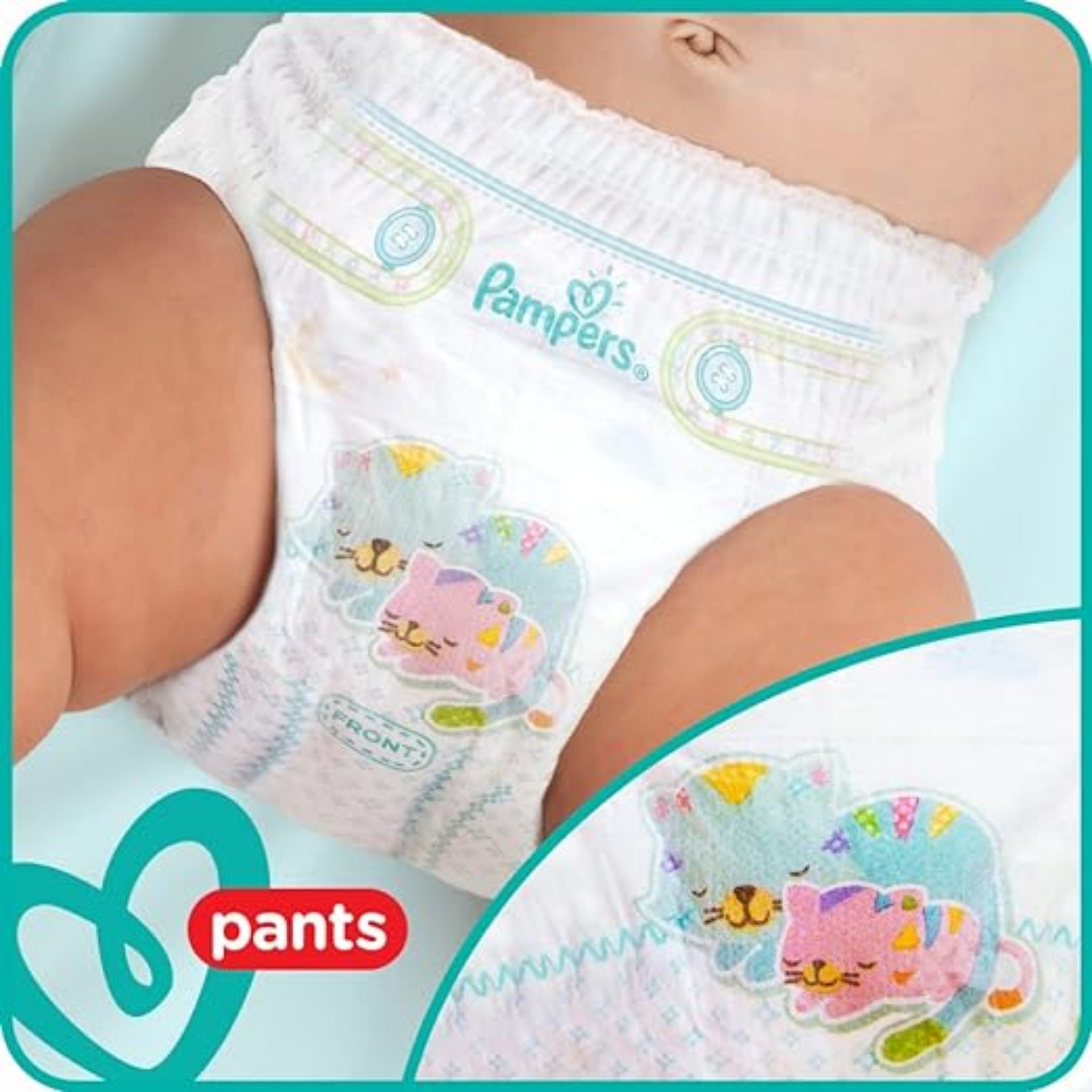 Pampers Baby Pants , Size 6 , +16 kg , 48 diaper / حفاضات بامبرز للاطفال كيلوت بانتس , مقاس 6 , +16 جم , 48 قطعة