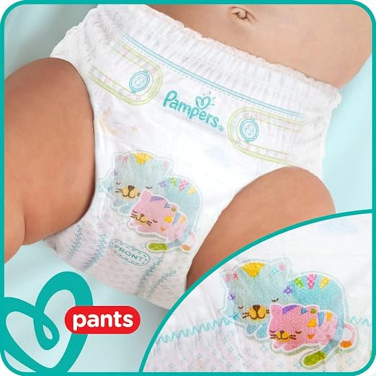 Pampers Baby Pants , Size 5 , 12-18 kg , 58 diaper / حفاضات بامبرز للاطفال كيلوت بانتس , مقاس 5 , 12-18 جم , 58 قطعة