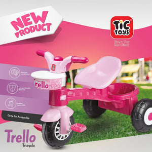 دراجة (عجلة) بثلاث عجلات للأطفال من تيك تويز - لون بينكTic Toys Kids 3 Wheel Bike - pink