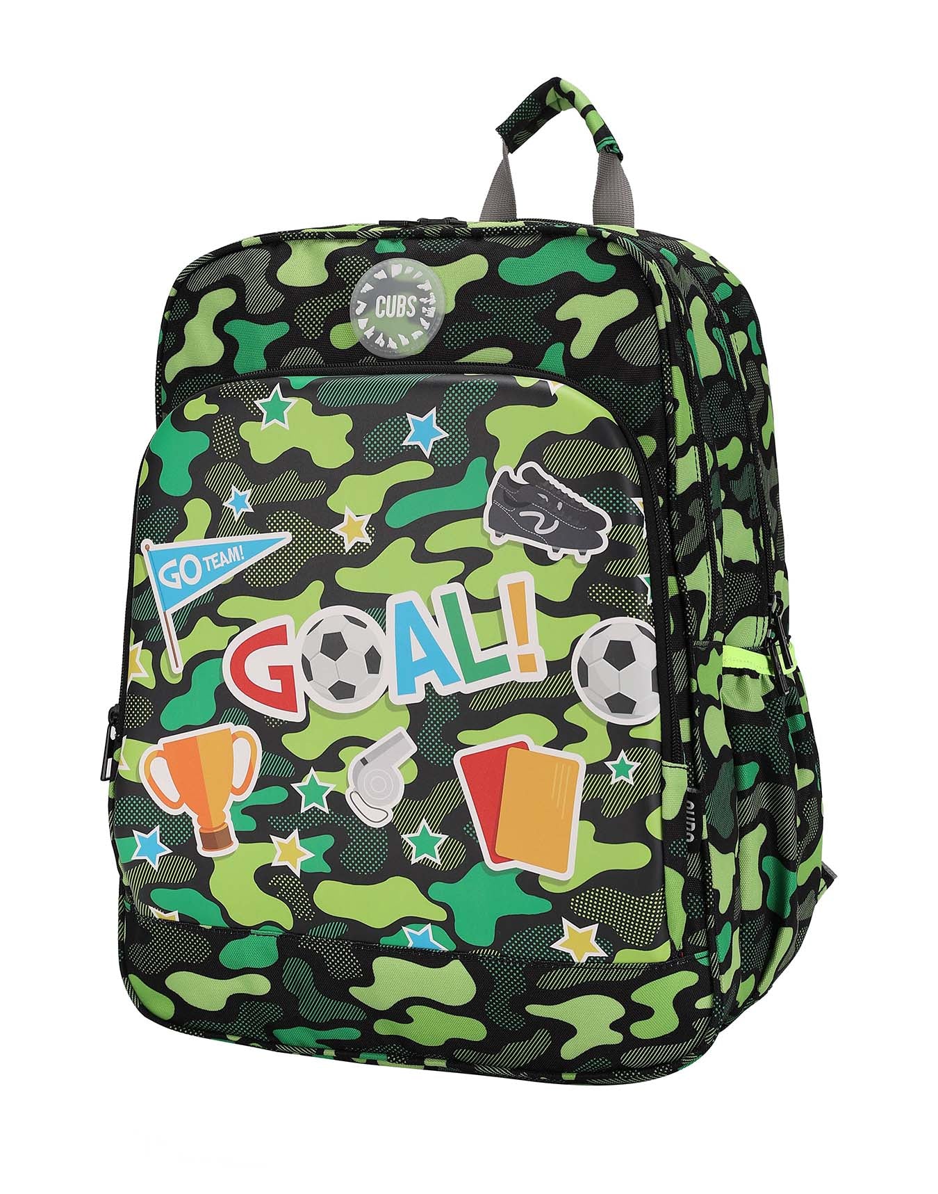 CUBS Football Green Camo Hard Top Backpack