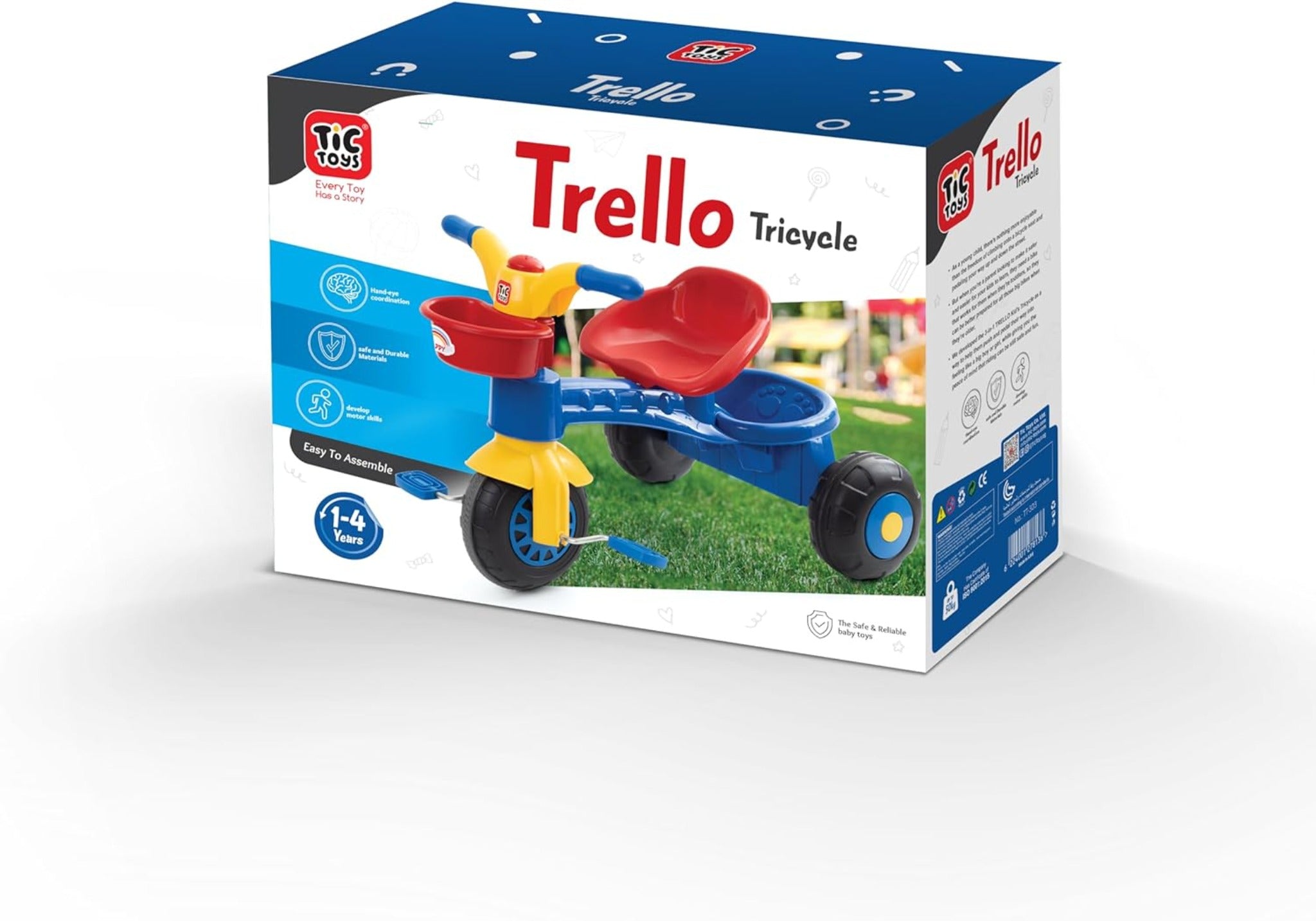 دراجة (عجلة) بثلاث عجلات للأطفال من تيك تويز - لون ازرق Toys Kids 3 Wheel Bike - blue