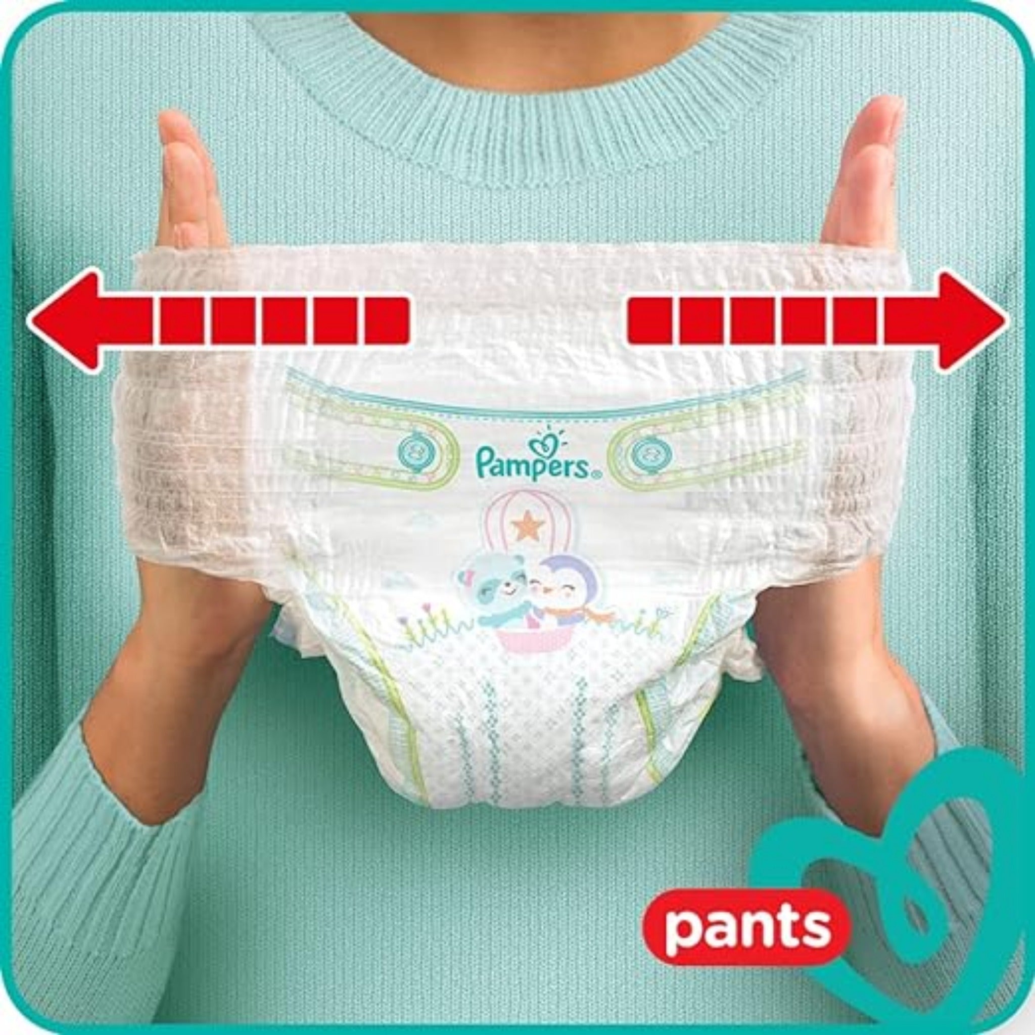 Pampers Baby Pants , Size 3 , 6-11 kg , 58 diaper / حفاضات بامبرز للاطفال كيلوت بانتس , مقاس 3 , 6-11 جم , 58 قطعة