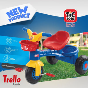 دراجة (عجلة) بثلاث عجلات للأطفال من تيك تويز - لون ازرق Toys Kids 3 Wheel Bike - blue