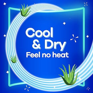 Always cool and dry cotton daily maxi thick extra long 24 pads / فوط صحية من اولوبز سميكة طويله جدا 24 قطعة