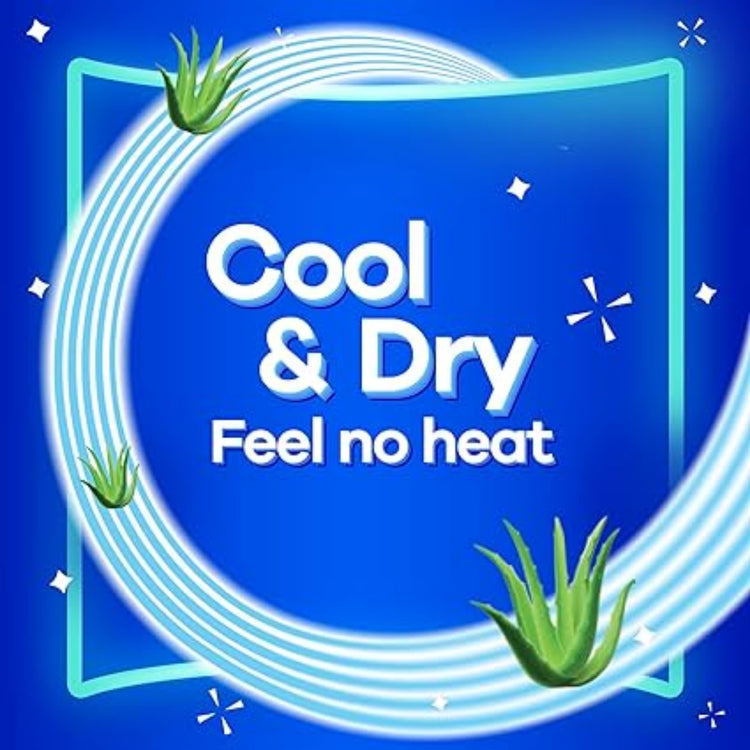 Always cool and dry cotton daily thick long 18 pads / فوط صحية من اولوبز سميكة طويله 18 قطعة