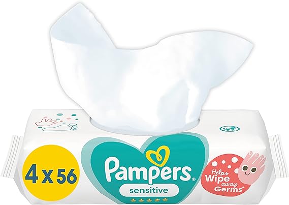 Pampers Sensitive Protect Baby Wipes 224 pieces