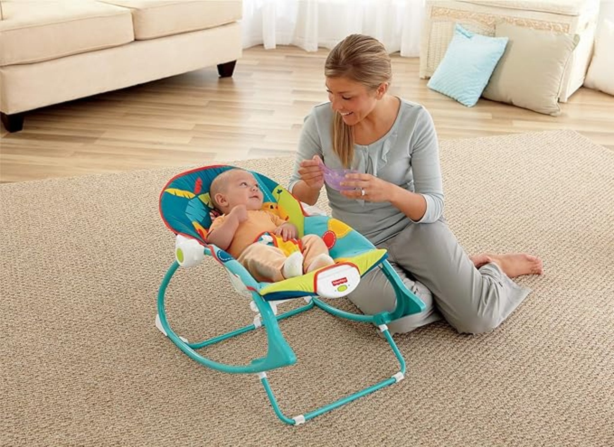 Tiibaby Infant to Toddler Rocker - Bouncer