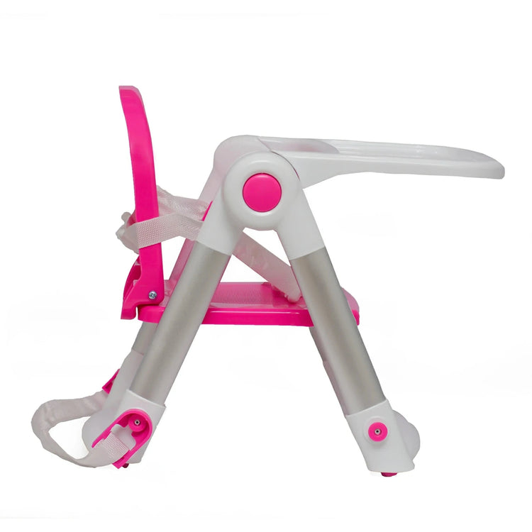 Petit Bebe High Baby Feeding Chair - Pink كرسي للطعام للاطفال من بيتيت بيبي - بينك