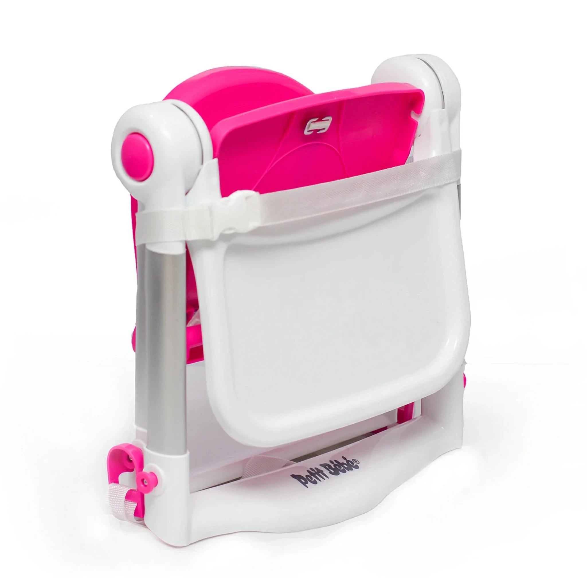 Petit Bebe High Baby Feeding Chair - Pink كرسي للطعام للاطفال من بيتيت بيبي - بينك