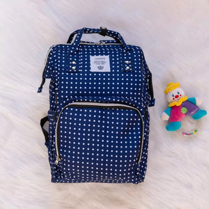 Le queen smart Soft Original Diaper bag with USB (blue) لي كوين حقيبة للحفاضات الاصلية الناعمة (ازرق)