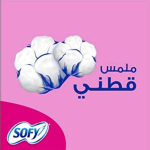 sofy feminine pads extra long 14 pieces فوط صحية يومية نسائية من سوفي طويله جدا 14 قطعة