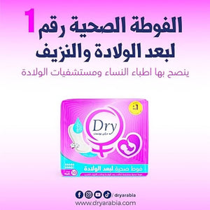 Order Now Dry Post Partum Disposable Pads for women, Fragrance free 10 Pcs from diaperseg.com and get it in 24 hours only.