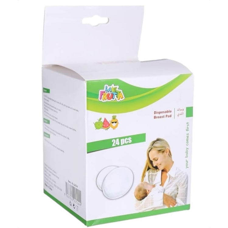 La Frutta disposable breast pad for babies 24 pieces / لا فروتا وسادة الثدي استخدام مرة واحدة للاطفال 24 قطعة