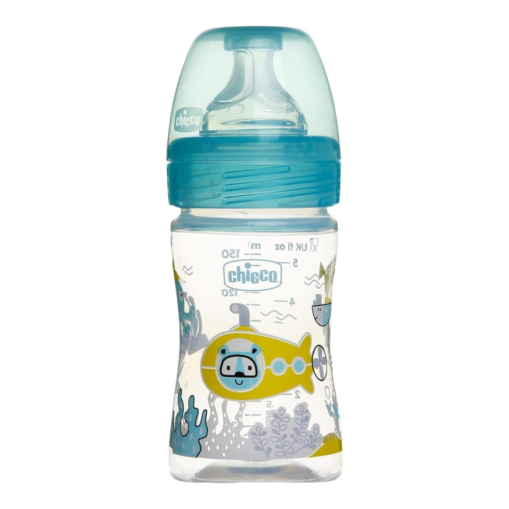 chicco feeding baby bottle 150 ml ببرونة ويلنس بلاستيكية من شيكو 150-مل