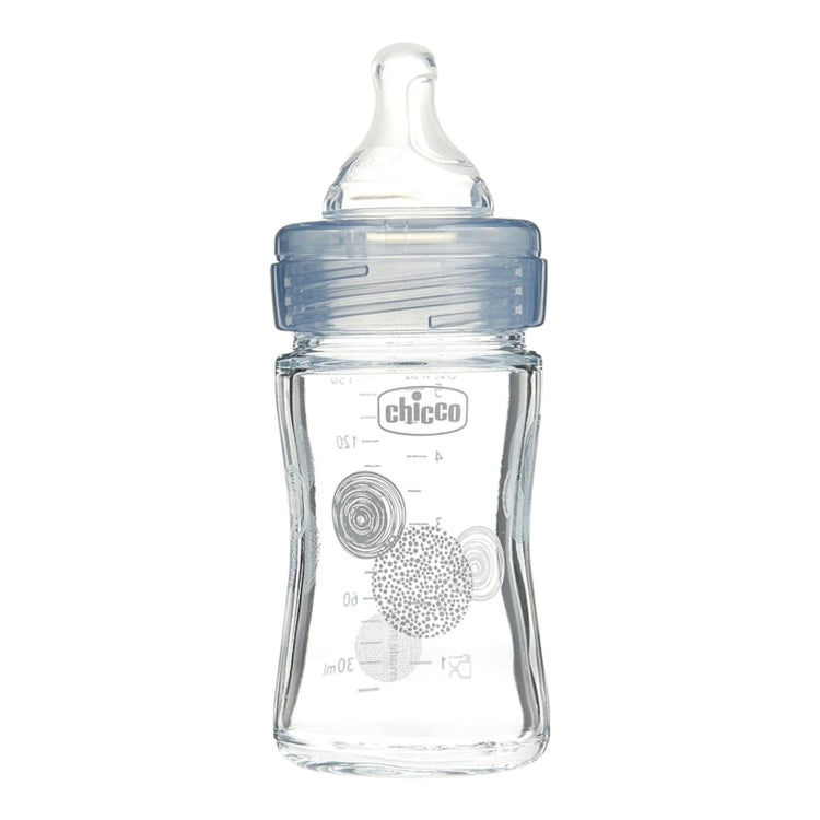 Chicco Well Being Glass Bottle 150 ml بيبرونة ويل بينيج للاطفال من شيكو 150مل