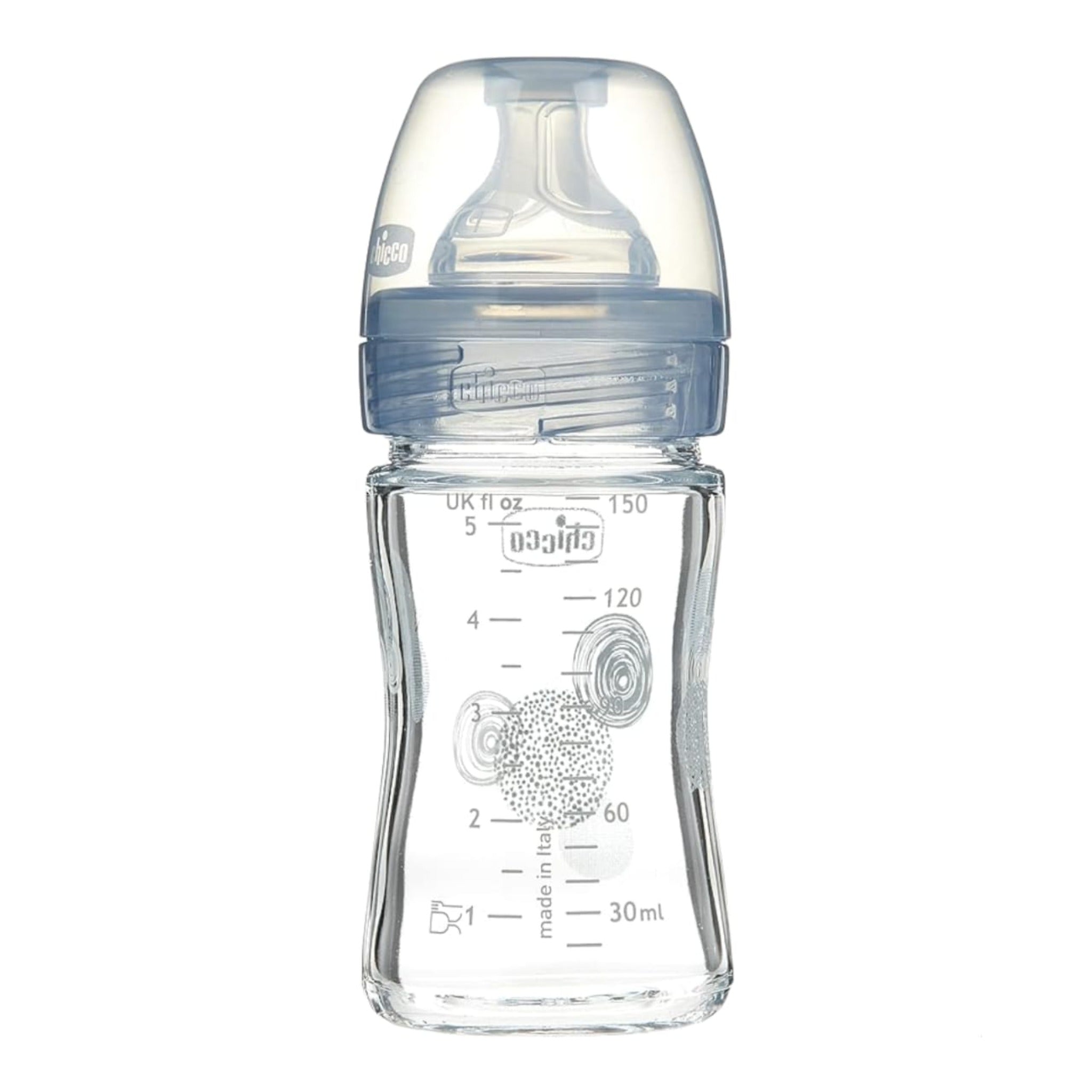 Chicco Well Being Glass Bottle 150 ml بيبرونة ويل بينيج للاطفال من شيكو 150مل 