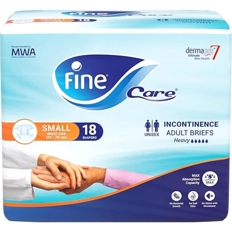 Fine Care Adult Diapers Small Waist 51-75 cm 18 diapers