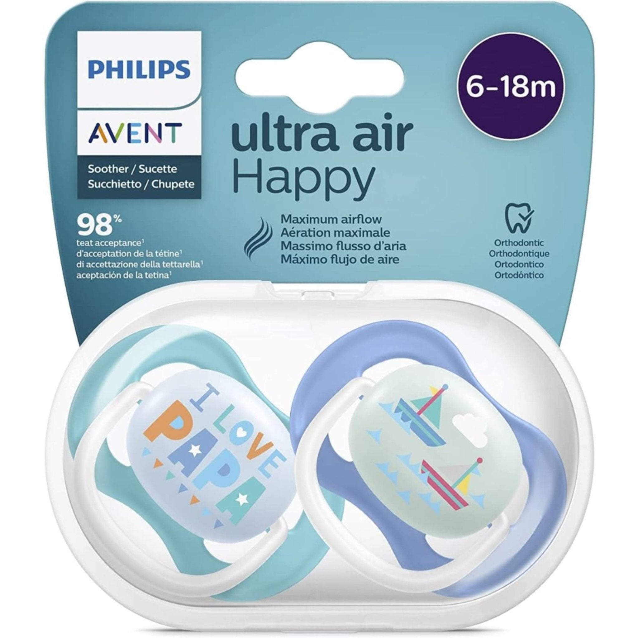 Philips Avent Ultra Air Happy 6-18 months set of 2