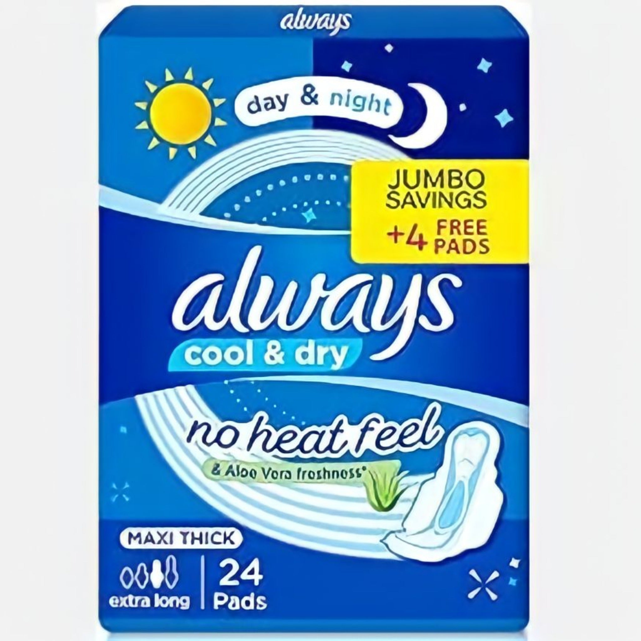 Always Extra Long 24 pads - Diapers.eg - disposable pads