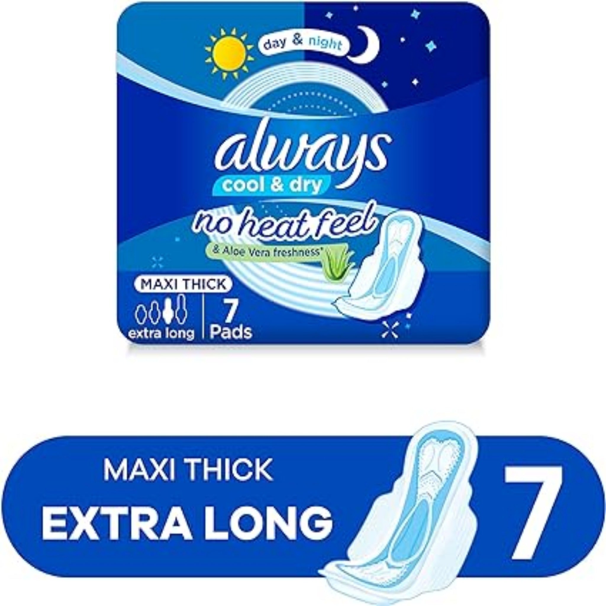 Always Extra Long 7 pads - Diapers.eg - disposable pads