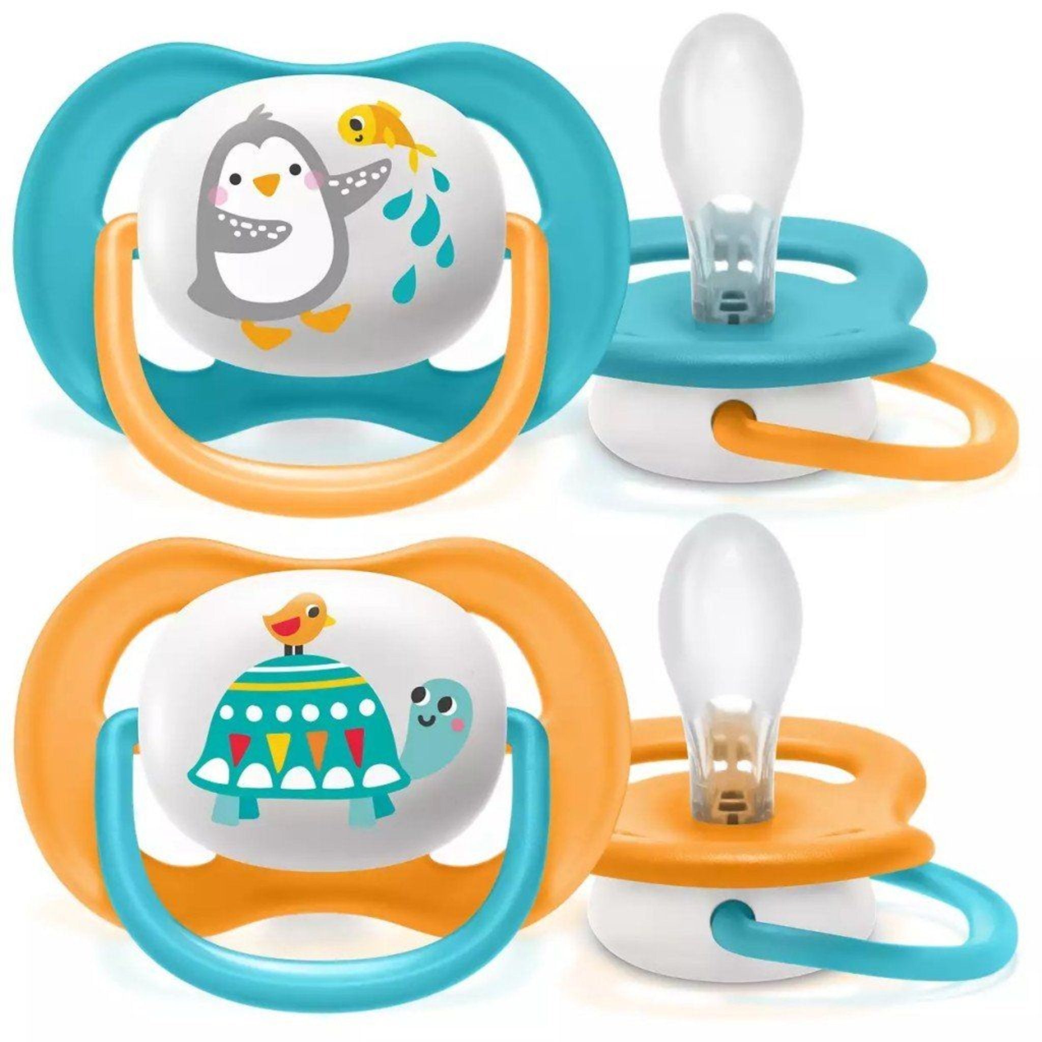 Philips Avent Ultra Air Animals 6-18 months set of 2 (Blue and Orange)