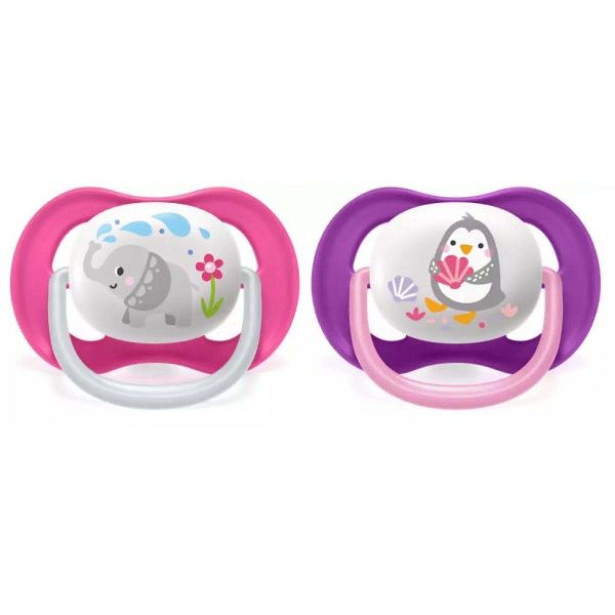 Philips Avent Ultra Air Animals 6-18 months set of 2 (Pink and Purple)