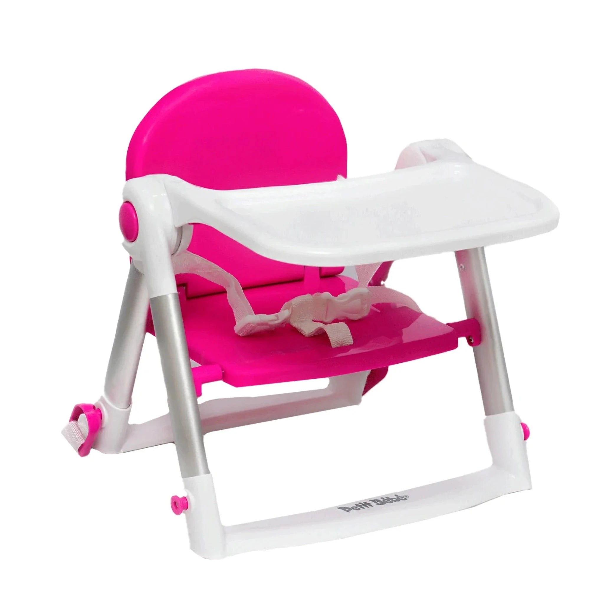 Petit Bebe High Baby Feeding Chair - Pink كرسي للطعام للاطفال من بيتيت بيبي - بينك