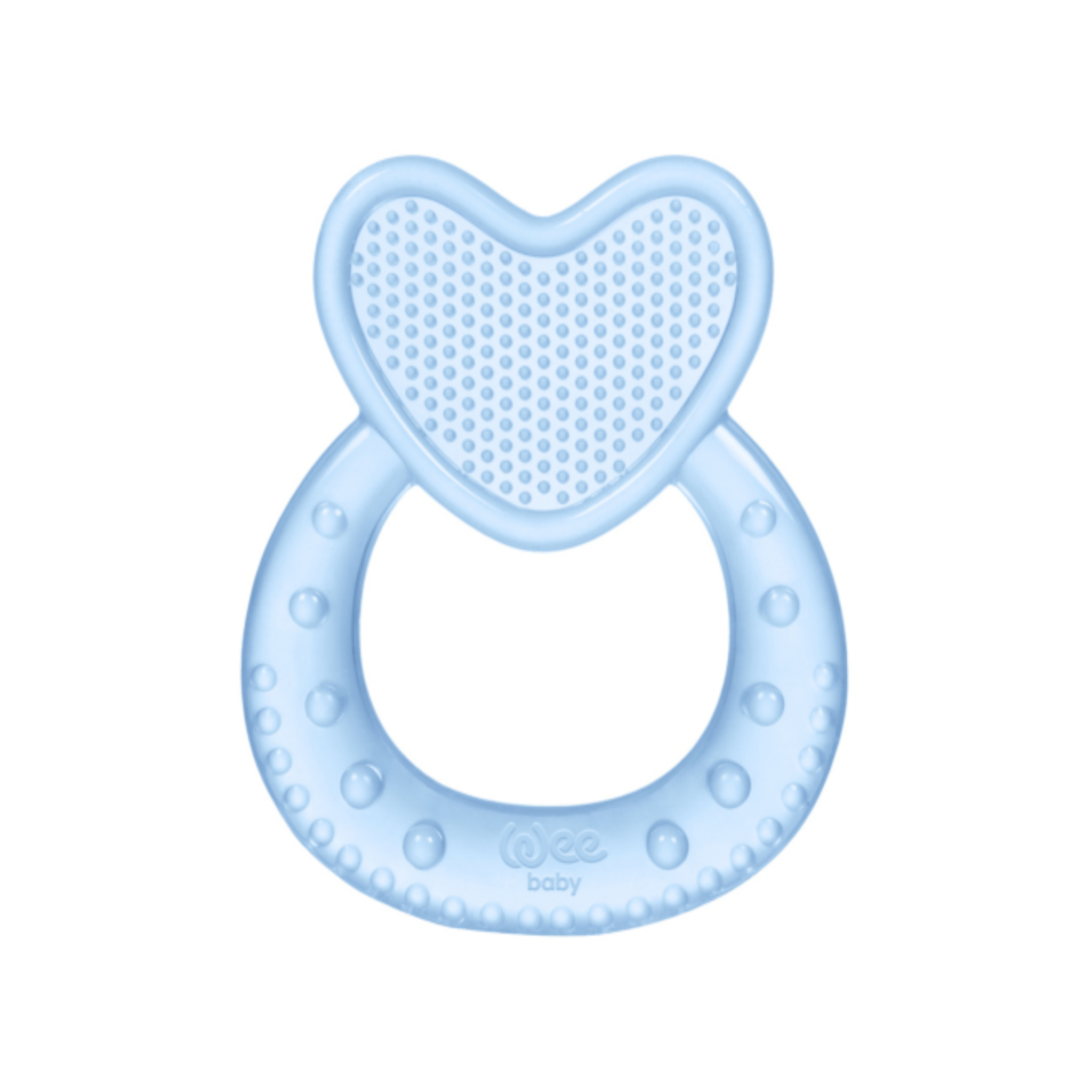 wee baby heart shaped silicone teether عضاضة سيليكون اطفال من وي بيبي شكل قلب